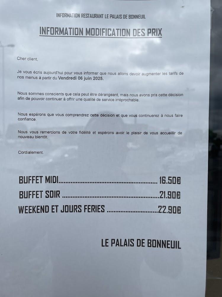 Palais de Bonneuil - Menu Image 1